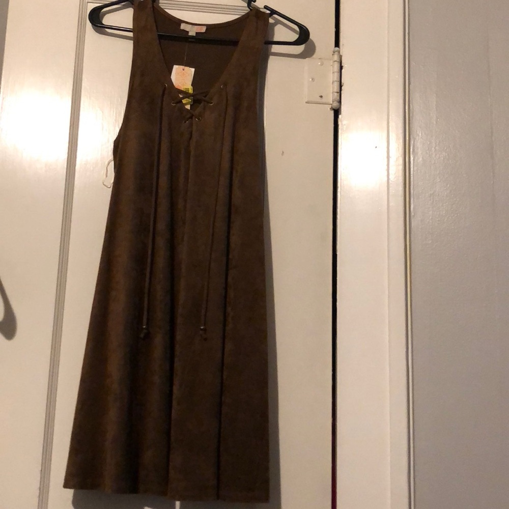 Suede dress